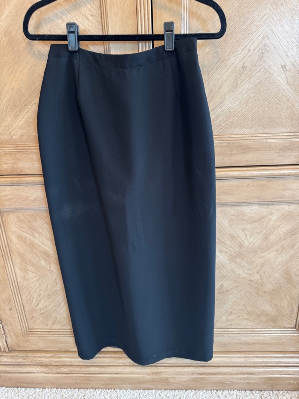 Michele Black Pencil Midi Skirt